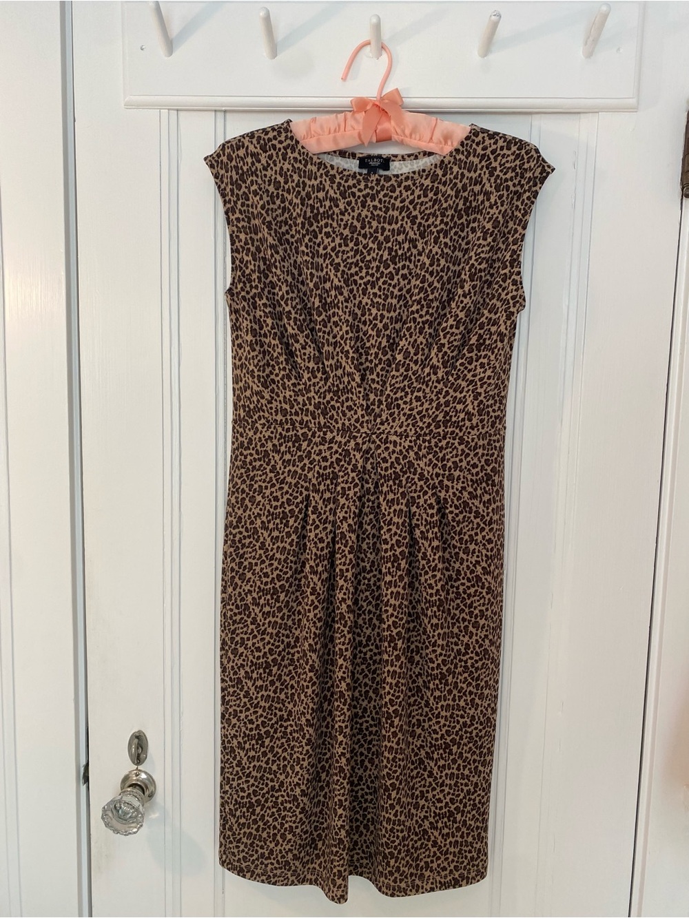 Leopard print dress. Talbots S Petite